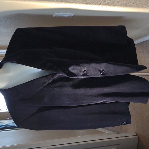 BNWOT Linea Uomo blue velvet jacket size 56 Regular - Picture 1 of 10